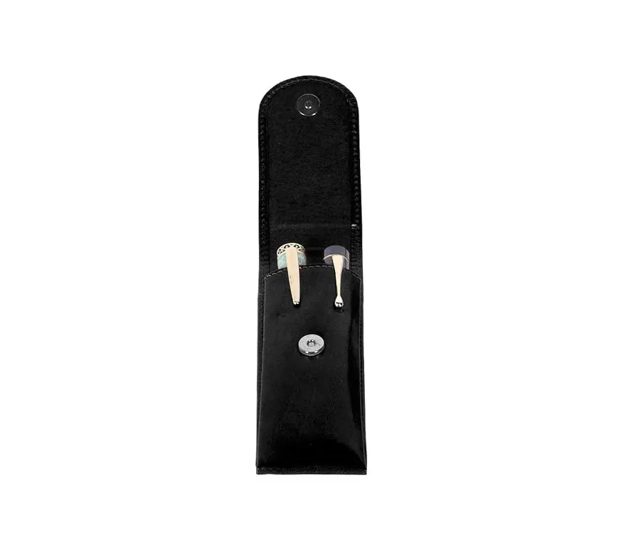 picture 1 Magnetically closed pouch for 2 feathers - Absolute Breton