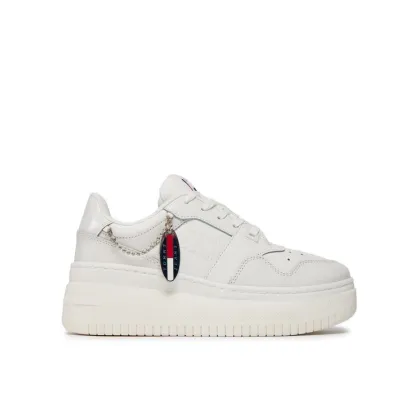 Zdjęcie Tommy Jeans Sneakersy Tjw Retro Basket Flatform Charm EN0EN02421 Écru