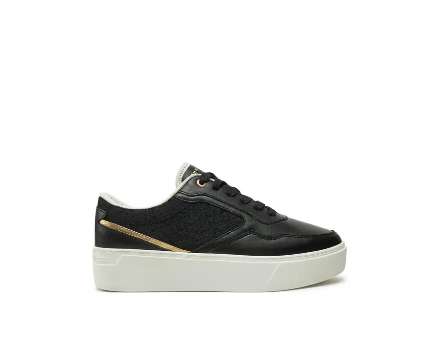 obrazek 1 Tommy Hilfiger Sneakersy Platform Monogram Sneaker FW0FW08121 Czarny