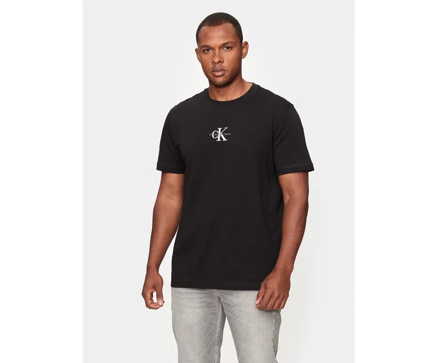 obrazek 1 Calvin Klein Jeans T-Shirt Monologo J30J325649 Czarny Regular Fit