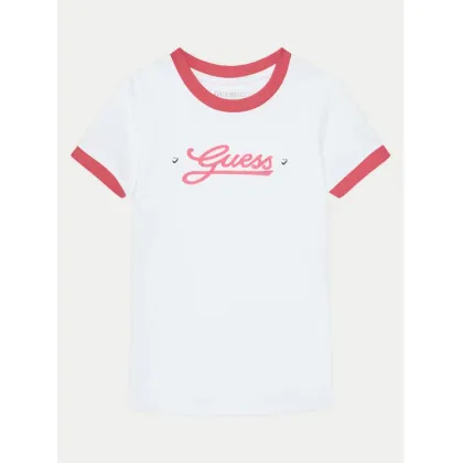 Zdjęcie Guess T-Shirt J5RI11 K6YW4 Biały Regular Fit