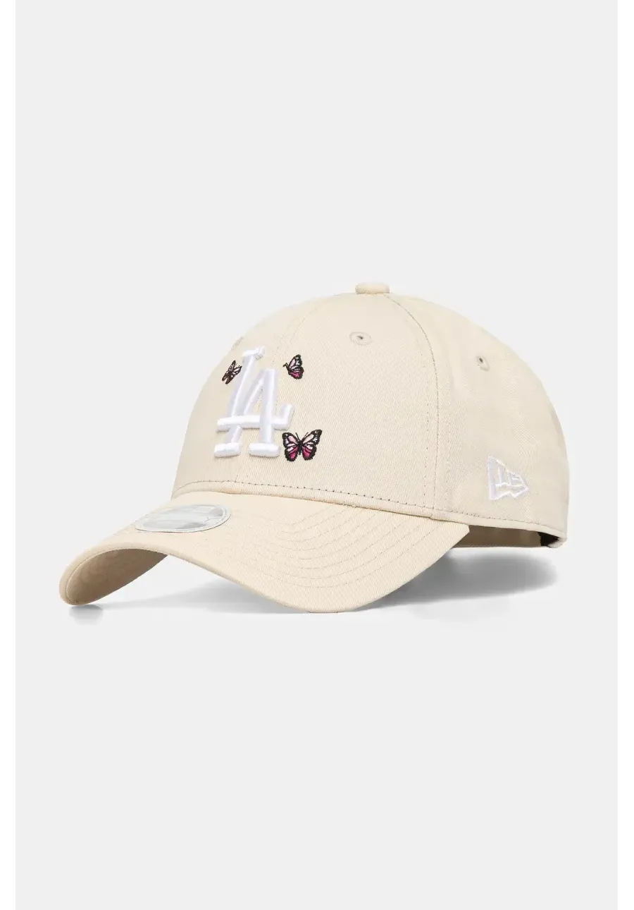obrazek 1 New Era czapka z daszkiem bawełniana kolor beżowy z aplikacją 60595342