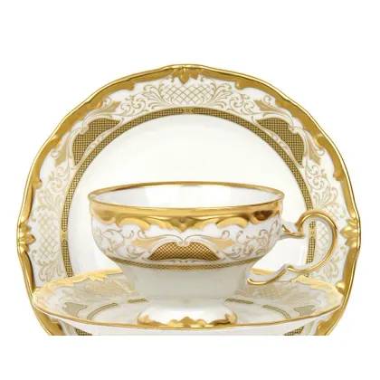 Zdjęcie Stylowy zestaw 6 filiżanek z porcelany