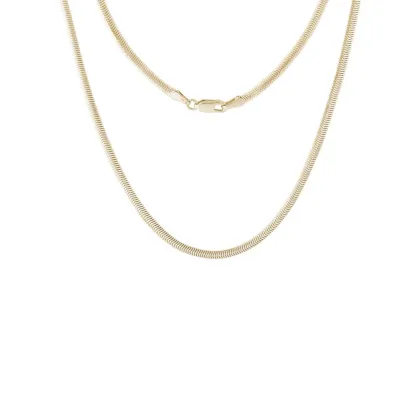Zdjęcie Łańcuszek typu Snake z żółtego 14kt złota, długość 42 cm KLENOTA