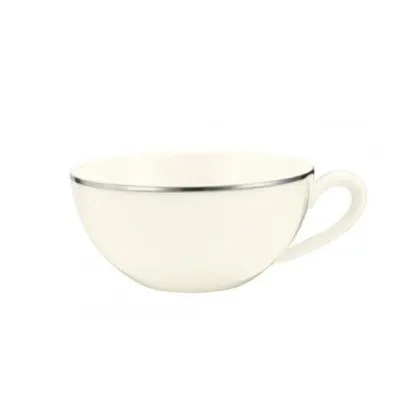 Zdjęcie Stylowa mała filiżanka do herbaty ze srebrną obwódką w stylu klasycznym – Tettau