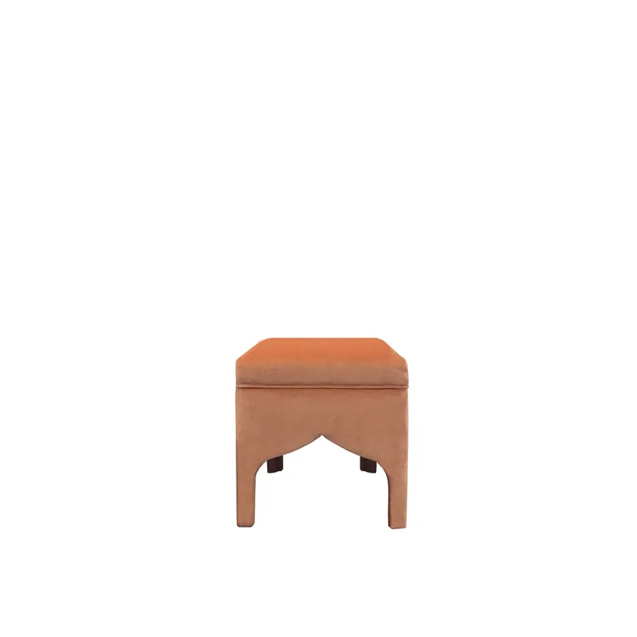 obrazek 1 Stylowy, łososiowy podnóżek ALMENARA - Collecion Alexandra