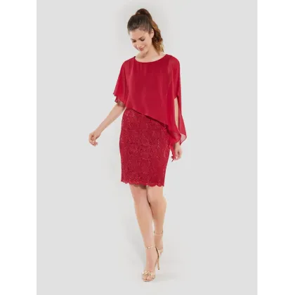 Zdjęcie Swing Sukienka koktajlowa 77760410 Czerwony Regular Fit