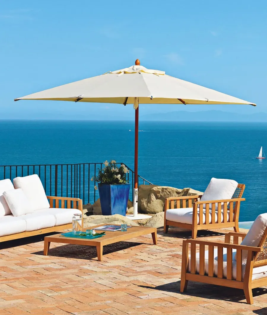 obrazek 1 Prostokątny biały parasol Lipari 250×350 cm