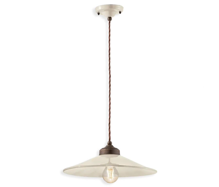 obrazek 2 Włoska wisząca lampa sufitowa w stylu retro