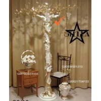 Picture Exclusive ceramic floor lamp in gold-plated brass