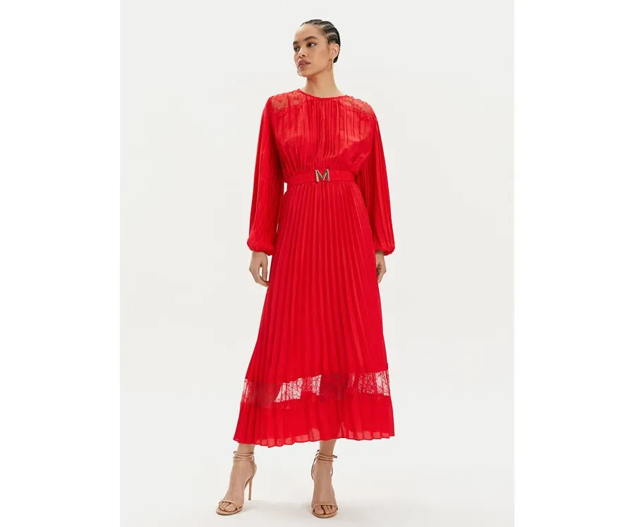 obrazek 1 Lola Casademunt by Maite Sukienka koktajlowa MS2416006 Czerwony Regular Fit