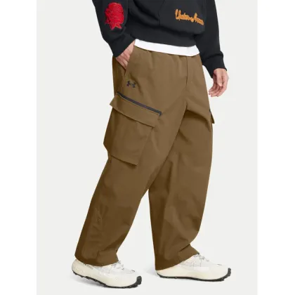 Zdjęcie Under Armour Spodnie materiałowe Unstoppable 1388827 Brązowy Loose Fit