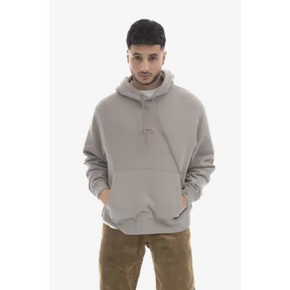 Zdjęcie STAMPD bluza bawełniana męska kolor zielony z kapturem gładka SLA.M3053HD-SMK