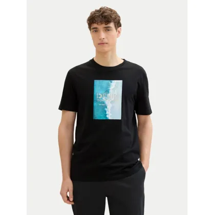 Zdjęcie Tom Tailor Denim T-Shirt 1042045 Czarny Regular Fit
