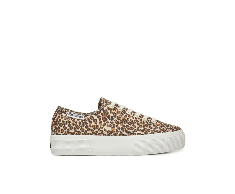 obrazek 1 Superga Sneakersy Platform Leopard Print Brązowy