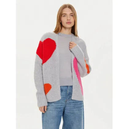 Zdjęcie Frieda & Freddies Kardigan 3329 Szary Relaxed Fit