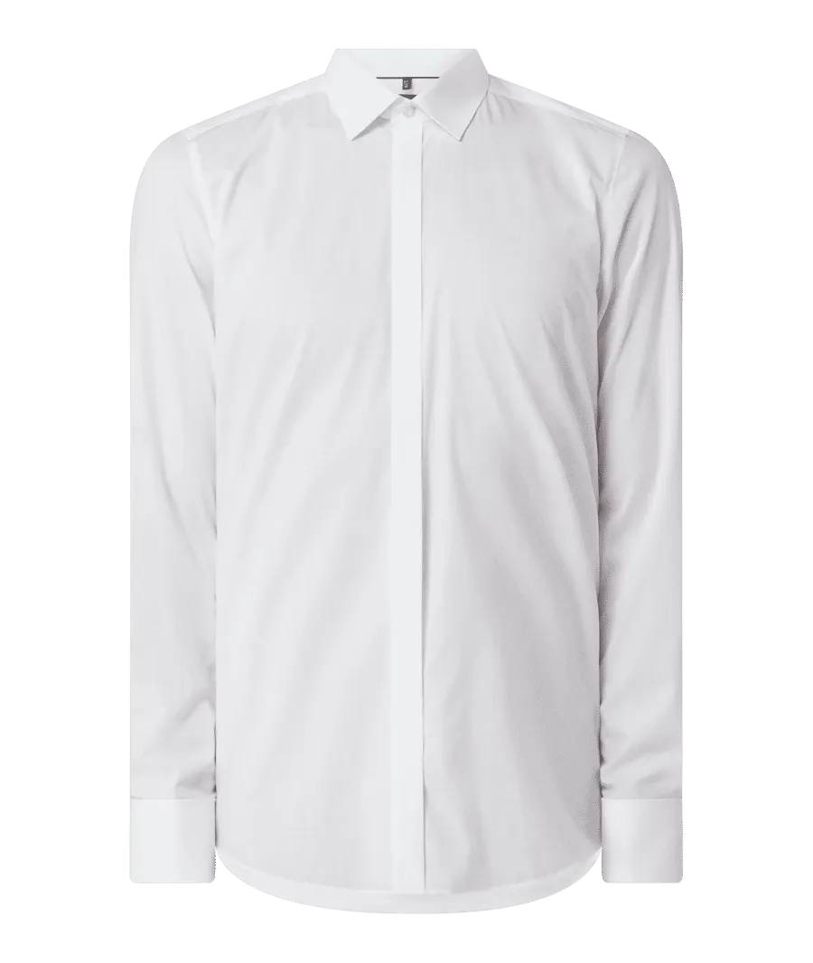 obrazek 1 Koszula smokingowa o kroju slim fit z dodatkiem streczu