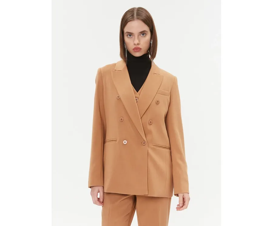 obrazek 1 DKNY Marynarka UG3JX043 Brązowy Regular Fit