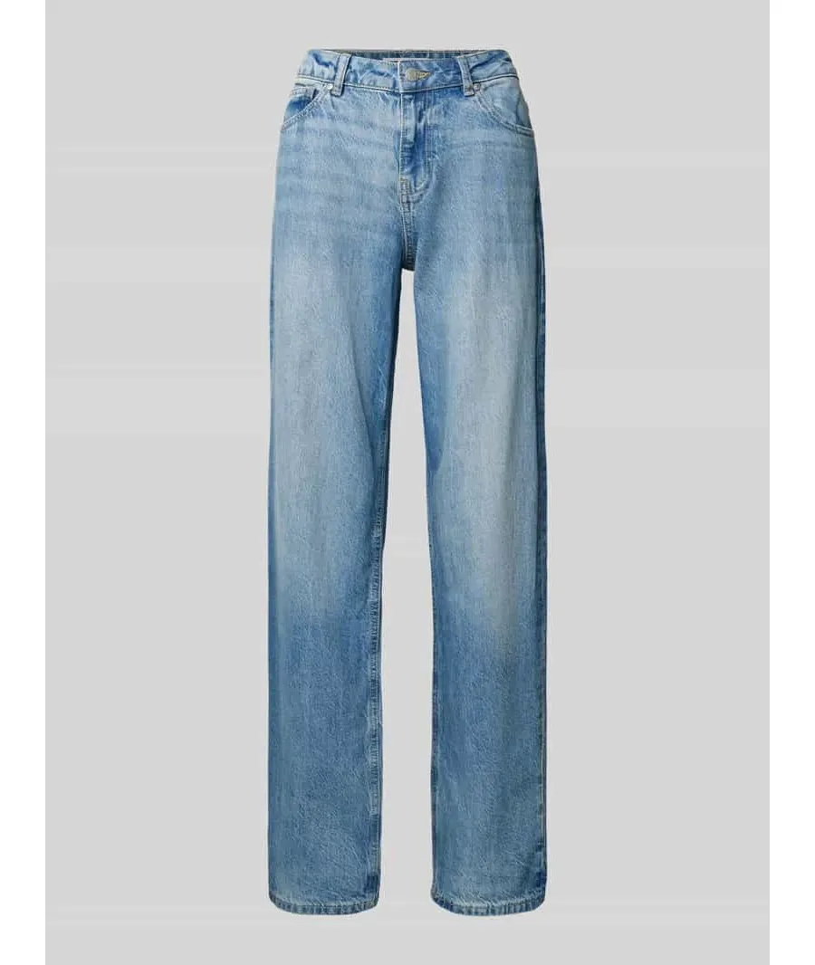 obrazek 1 Jeansy o kroju straight fit z 5 kieszeniami