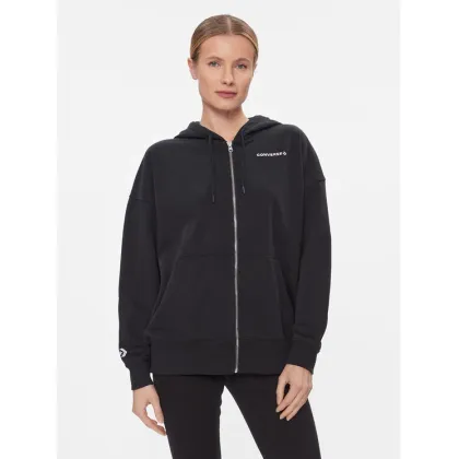 Zdjęcie Converse Bluza Os Wordmark Fz Hoodie 10024532-A08 Czarny Regular Fit