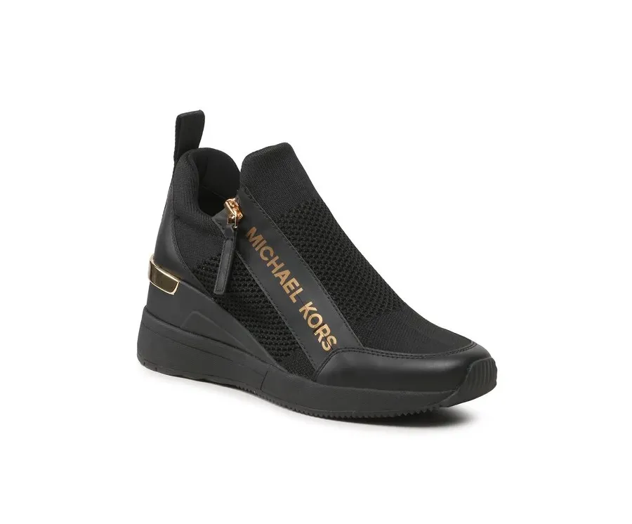 obrazek 1 MICHAEL Michael Kors Sneakersy Willis Wedge Trainer 43F3WIFS1D Czarny