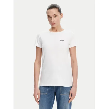 Zdjęcie Barbour T-Shirt Saltford LTS0666WH11 Biały Regular Fit