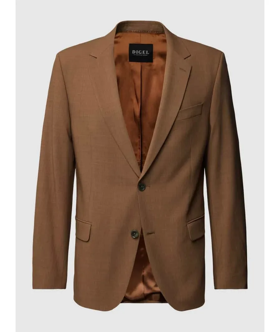 obrazek 1 Marynarka na dwa guziki o kroju modern fit z żywej wełny model ‘Damian’