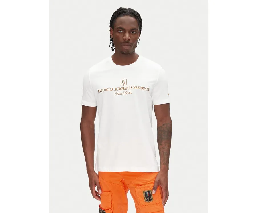 obrazek 1 Aeronautica Militare T-Shirt 251TS2410J592 Biały Regular Fit