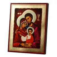 Zdjęcie Cudowna Ikona Złocona z nimbem Święta Rodzina  20x25 cm