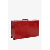 Picture Red luxurious suitcase made of leather - Terrida