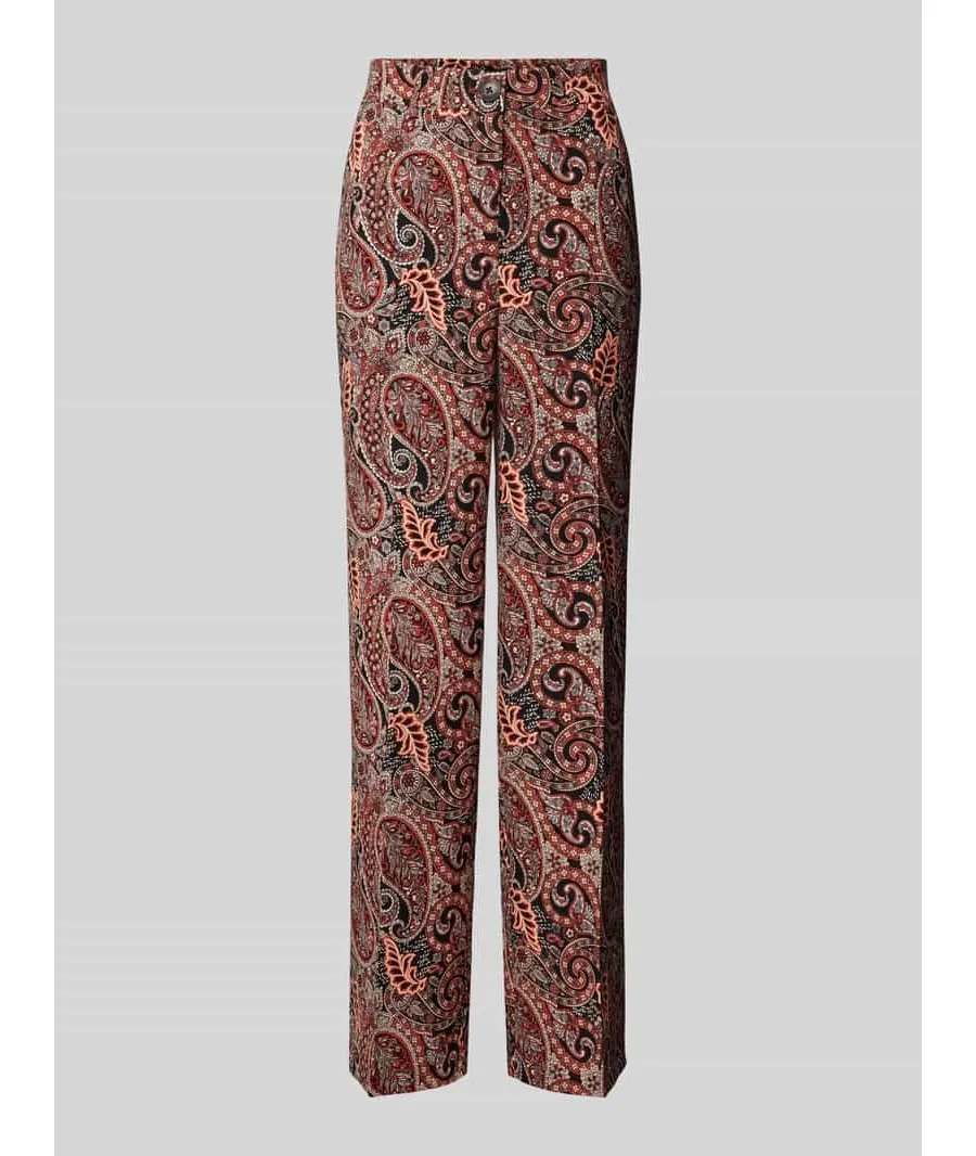 obrazek 1 Spodnie szerokie o kroju regular fit z guzikiem z imitacji rogu model ‘MABLE MAVITA’