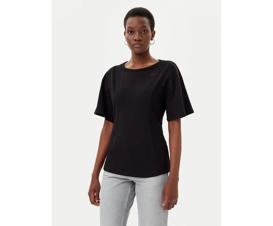 obrazek 1 Liu Jo T-Shirt TA5108 JS003 Czarny Regular Fit