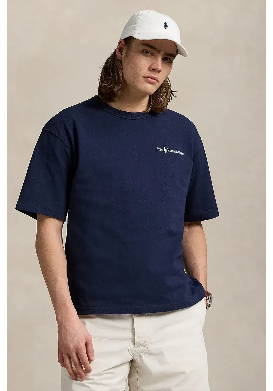 obrazek 1 Polo Ralph Lauren t-shirt bawełniany Tee męski kolor granatowy gładki 710964714