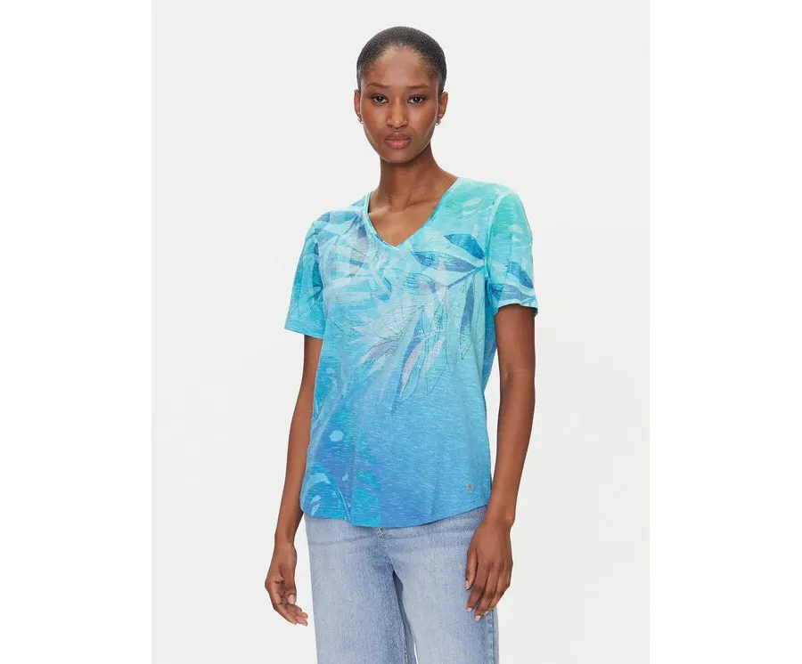 obrazek 1 Olsen T-Shirt 11105045 Niebieski Regular Fit