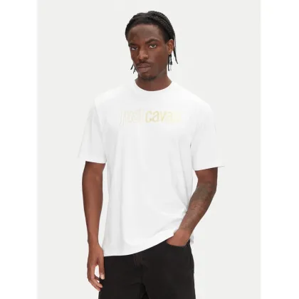 Zdjęcie Just Cavalli T-Shirt 78OAHT16 Biały Regular Fit