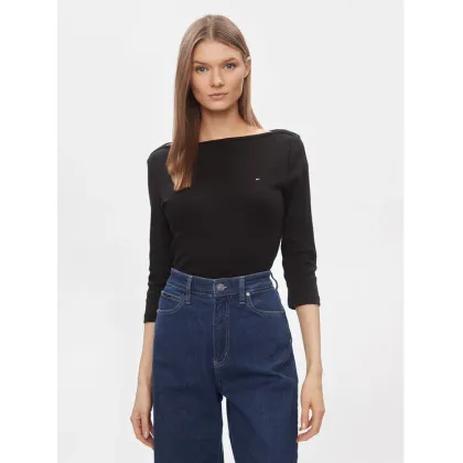 Zdjęcie Tommy Hilfiger Bluzka New Cody WW0WW40589 Czarny Slim Fit