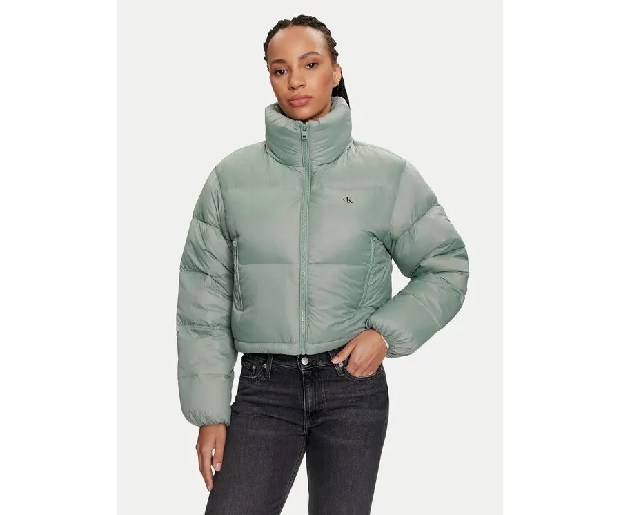 obrazek 1 Calvin Klein Jeans Kurtka puchowa J20J223577 Zielony Relaxed Fit