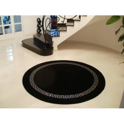 Picture Greek circle - carpet with Preciosa crystals, diameter 175 cm / 200 cm