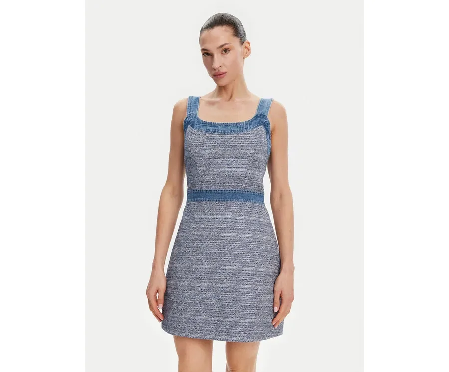 obrazek 1 Guess Sukienka codzienna W5GK77 WH610 Niebieski Slim Fit