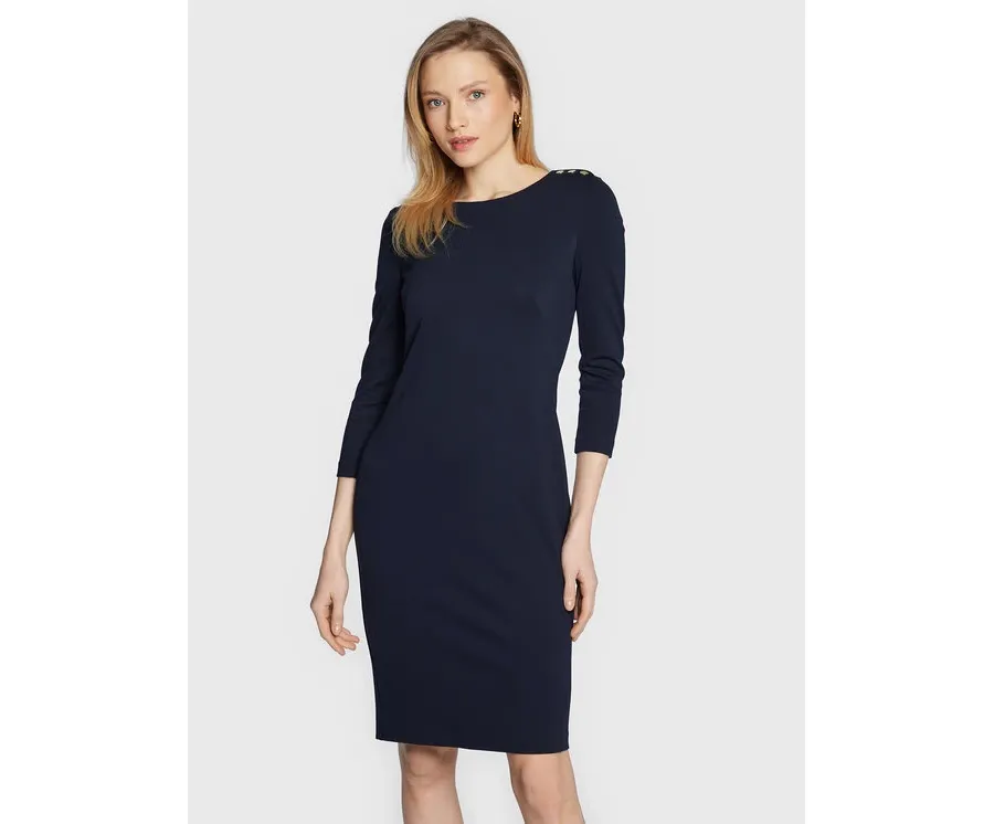 obrazek 1 Lauren Ralph Lauren Sukienka codzienna 250863910002 Granatowy Regular Fit LAUREN RALPH LAUREN