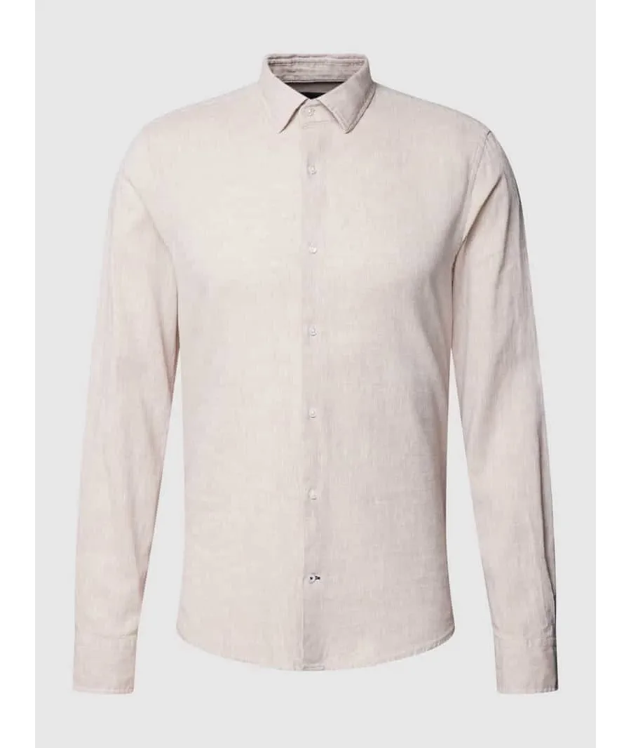 obrazek 1 Koszula biznesowa o kroju slim fit w jednolitym kolorze