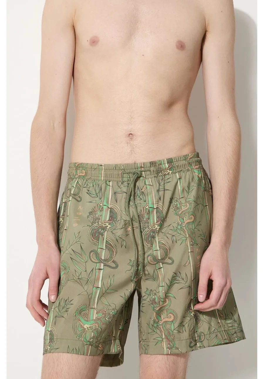 obrazek 1 Maharishi szorty kąpielowe Dragon Bamboo kolor zielony 1272.OLIVE