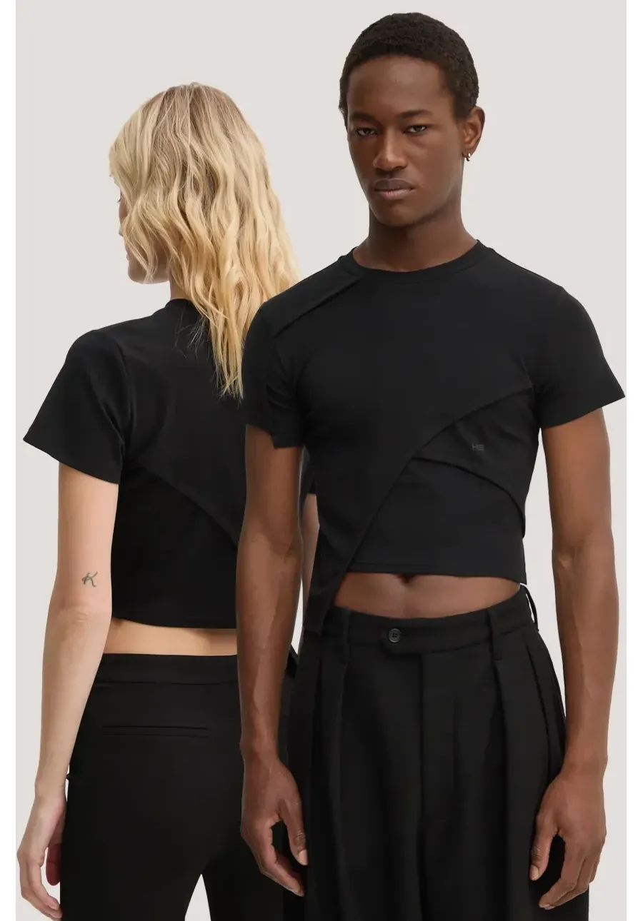 obrazek 1 Heliot Emil t-shirt kolor czarny gładki HE.W.09.024.C01.BLK01