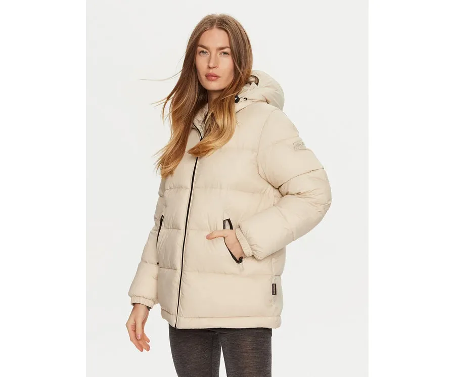 obrazek 1 Napapijri Kurtka zimowa A-Box Logo NP0A4HZ2 Beżowy Regular Fit