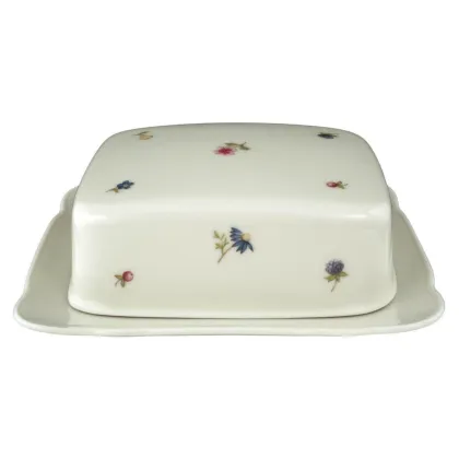 Zdjęcie Prestiżowa porcelanowa maselniczka z pokrywką w stylu klasycznym - Seltmann Weiden