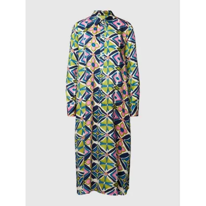 Zdjęcie Sukienka midi z kołnierzykiem koszulowym