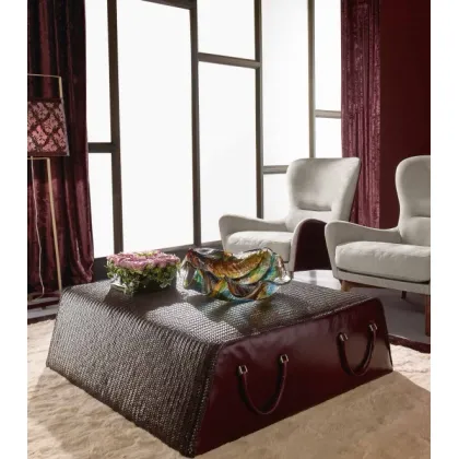 Zdjęcie Kwadratowa pufa Giselle do nowoczesnych wnętrz - Ulivi Salotti