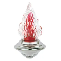 Picture An electric candle that can be placed on a tombstone wall