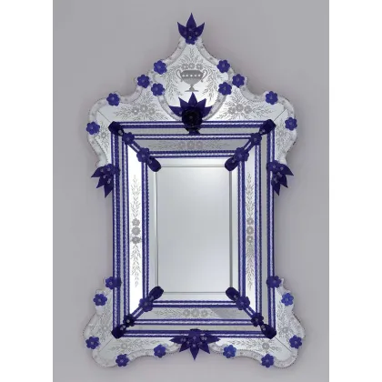 Zdjęcie Unikalne ręcznie robione weneckie lustro Murano