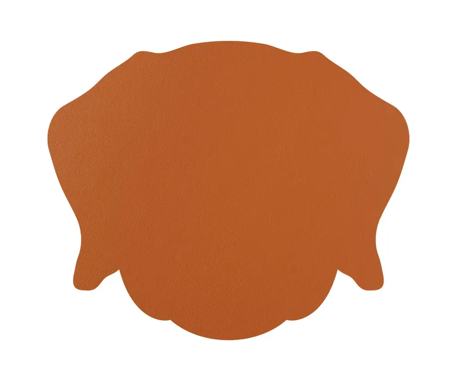 obrazek 2 Oryginalna podkładka pod kieliszki - głowa psa w kolorze koniaku i bordowym